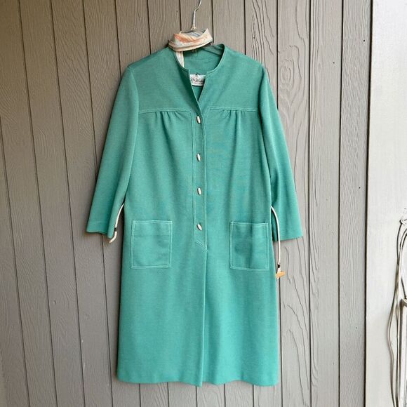 VTG 1960s Kay Windsor Dress, Belt & Scarf Stewardess Costume - Picture 9 of 10